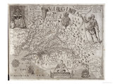 Map of Virginia, Discovered and Described by Captain John Smith, 1606, Engraved by William Hole
