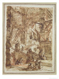 Buy Preparatory Drawing For Plate Number VIII of the Carceri Al'Invenzione Series at AllPosters.com