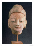 Head of a Statue of Buddha, from Bezeklik, 9Th-10th Century Giclee Print