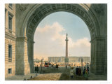 Palace Square, Arch of the Army Headquarters, St. Petersburg, Printed by Lemercier, Paris, c.1840