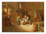 Buy Guardroom Interior with Soldiers Playing Cards at AllPosters.com