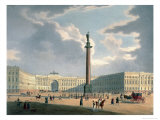 The Alexander Column and the Army Headquarters in St. Petersburg, Printed Lemercier, Paris, c.1840
