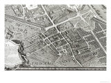 Plan of Paris, Known as the Plan de Turgot, Engraved by Claude Lucas, 1734-39