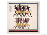 Buy Frescoes at Ibsambul Depicting Nubian Slaves, c.1835 at AllPosters.com