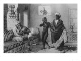 Buy Young Girl from Timbuktoo Being Offered by a Slave Master in Tripoli in 1854 at AllPosters.com
