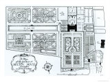 Buy Plan of the Gardens at Belton House, Lincolnshire, as Formerly Existing, c.1900 at AllPosters.com