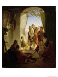 Neapolitan Bagpipe Player in Wintry Rome, 1833