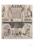 Poster Advertising a Performance of Aida by Verdi, 1872