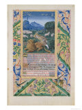 Buy David Defending His Father's Sheep Against a Lion, Book of Hours of Louis D'Orleans, 1469 at AllPosters.com
