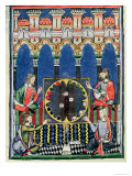 Four Arabic Backgammon Players, from the Book of Games, Chess, Dice and Boards, 1282