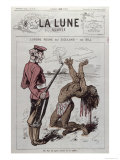 Order Reigns in Zuzuland, Caricature, English Colonisation of South Africa, La Lune Rousse, 1879