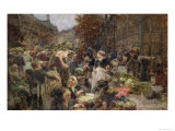 Buy Les Halles, Study For a Painting For the Salon Des Lettres at the Hotel de Ville, Paris, 1889 at AllPosters.com