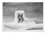 Buy Eskimo Watching a Seal-Hole, Journal of a Second Voyage, W. E. Parry, c.1821-23 at AllPosters.com
