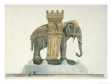 Buy Design For the Elephant Fountain at the Place de La Bastille, 1813-14 at AllPosters.com