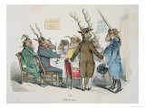 Buy Repas de Corps, Caricature from Les Metamorphoses du Jour Series, Reprinted in 1854 at AllPosters.com