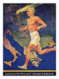 Torch Bearer at the Berlin Olympic Games, 1936