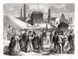 Buy Women Demonstrating at the Le Creusot Coal Mine in April 1870 at AllPosters.com