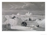 Buy Eskimo Building a Snow-Hut, c.1822 at AllPosters.com