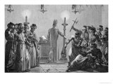 Ritual Murder Committed by the Danites, Drawn by David and Engraved by A. Gusmand Giclee Print