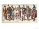 Buy Costumes of Frankish Soldiers, c.1880 at AllPosters.com