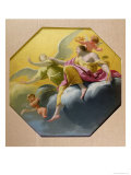 Justice, Four Cardinal Virtues, Ceiling of the Queen's Bedroom at Saint-Germain-En-Laye, c.1637-38 Giclee Print