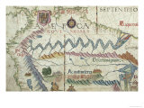 Northern South America, Detail from a World Atlas, 1565