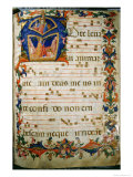 Buy Graduale No.5 Historiated Initial A Depicting King David and God the Father at AllPosters.com