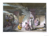 Buy Nootka Tribe Cabin, Le Costume Ancien et Moderne, c.1820-30 at AllPosters.com