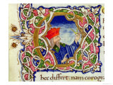 Historiated Initial C with a Portrait of Ptolemy