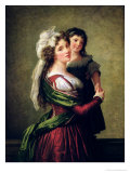 Buy Madame Rousseau and Her Daughter, 1789 at AllPosters.com