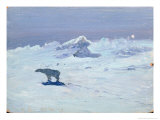 Buy Polar Bear Hunting in Moonlit Night, 1899 at AllPosters.com