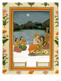 Lovers on a Terrace by a Moonlit Lake, from the Small Clive Album