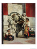 Fountain by the Cathedral of St. Peter in Rome, 1868