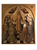 Buy St. Francis Giving the Rule to His Disciples, Panel from the Pala Di Rocca at AllPosters.com