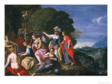 Buy Athene and the Nine Muses at the Wells of Hipokrene, 1624 at AllPosters.com