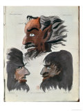 Astaroth, Abaddon and Mammon, Demons The Magus Engraved by R. Griffith, Published in 1801