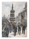 Buy Parade of the Master Work of the Carpenters Before the Grand Palais, Le Petit Parisien, 1900 at AllPosters.com