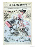 Buy The Colonisation Epidemic, from La Caricature, Engraved by Yves and Barret, 31st October 1885 at AllPosters.com