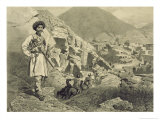 Buy Arriving at Tsatanykh, Dagestan, Plate 12 from a Book on the Caucasus, Engraved by Jules Didier at AllPosters.com