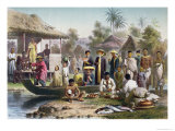 Buy Annamese, Cambodian and Siamese Costume, Redrawn by Janet Lange and Engraved by Ciceri, c.1870 at AllPosters.com