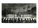 Buy Native Inhabitants, Friendly Islands, Dancing in Hapee, Third Voyage Atlas of Captain James Cook at AllPosters.com
