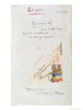 Buy Carte-Postale, Poem Dedicated to Jean Royere from the Case D'Armons Collection, 1915 at AllPosters.com