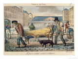Buy Invalid Being Carried to the Hospital, from the Tableaux de Paris Series, c.1820 at AllPosters.com