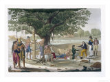 Buy Boatyard Near Kupang, Timor, Plate 9, Le Costume Ancien et Moderne, c.1820-30 at AllPosters.com