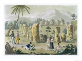 Buy House of the Ancients, Island of Tinian, Plate 31, Le Costume Ancien ou Moderne, c.1820-30 at AllPosters.com