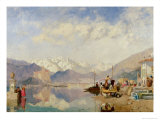 Buy Recollections of the Lago Maggiore, Market Day at Pallanza, 1866 at AllPosters.com