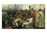 Buy The Zaporozhye Cossacks Writing a Letter to the Turkish Sultan, 1890-91 at AllPosters.com
