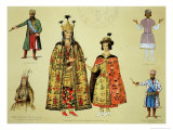 Buy Costumes of 17th-18th Centuries, Le Caucase Pittoresque, Dessine Apres Naturestackelberg, c.1847 at AllPosters.com