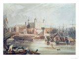Buy View of the Tower of London, Engraved by Daniel Havell at AllPosters.com