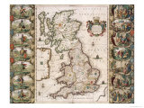 Buy Britain as It Was Devided in the Tyme of the Englishe Saxons, 1616 at AllPosters.com